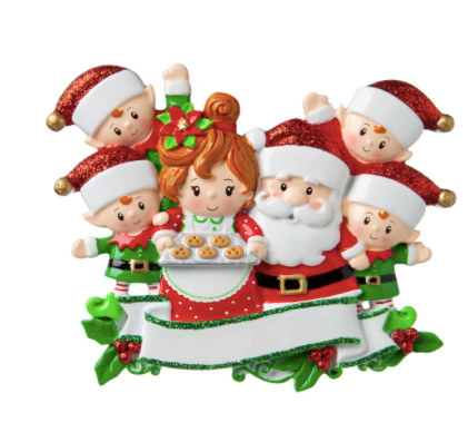 Santa & Mrs Claus Family Ornament