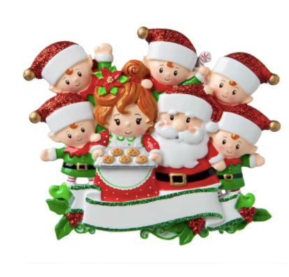 Santa & Mrs Claus Family Ornament