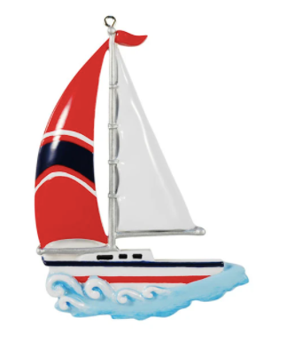 SailBoat Christmas Ornament