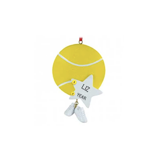 Tennis Ball Christmas Ornament