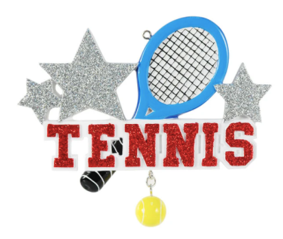 Tennis Christmas Ornament