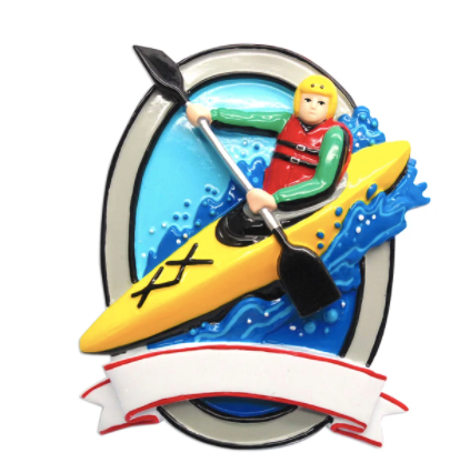 Kayak Christmas Ornament