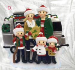 RV Family Christmas Ornament