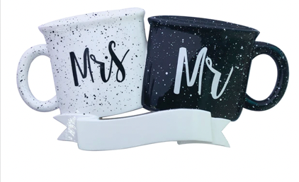 Couples- Mr. & Mrs. Mug Coffee Christmas Ornament