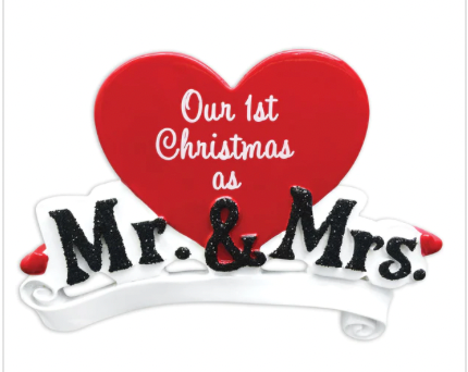 Mr&Mrs Christmas Ornament