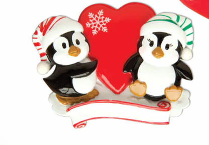 Couple Penguin with Heart