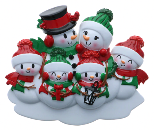 Snowman Family Christmas Ornament