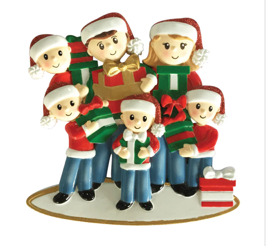 Carrying Presents  Family Christmas Ornament