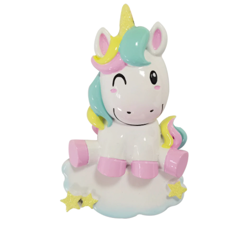 Child Unicorn Christmas Ornament