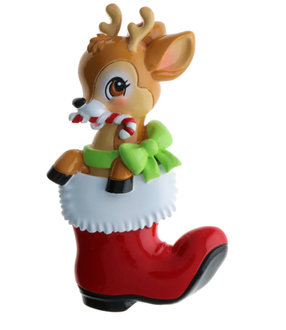 Baby Deer in Box Christmas Ornament