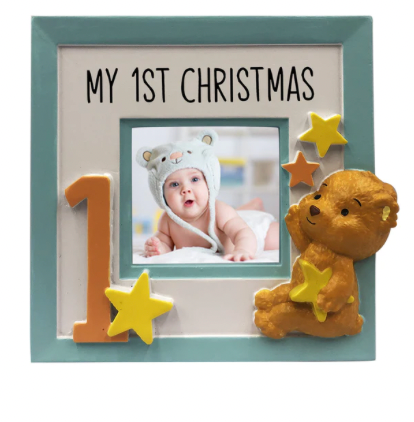 Picture Frame - Baby's 1st Gender Neutral Christmas Ornament