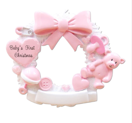 Baby's 1st - Baby Wreath Christmas Ornament