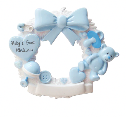 Baby's 1st - Baby Wreath Christmas Ornament