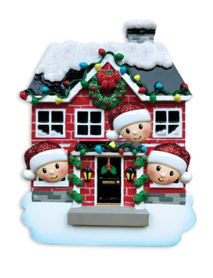 House Family Christmas Ornament