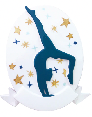 GYMNAST SILHOUETTE Christmas Ornament