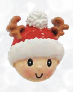 HEADS WITH SANTA HAT  Add-on