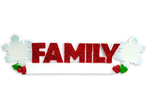 Table Topper Family Snowflake