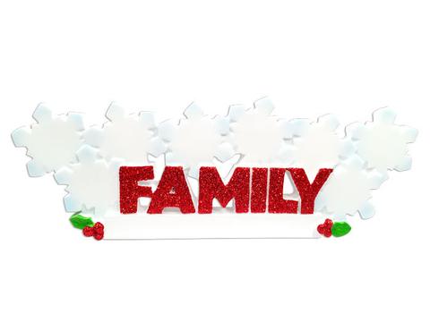 Table Topper Family Snowflake