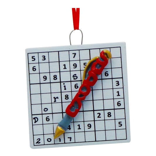 Sudoku Christmas Ornament