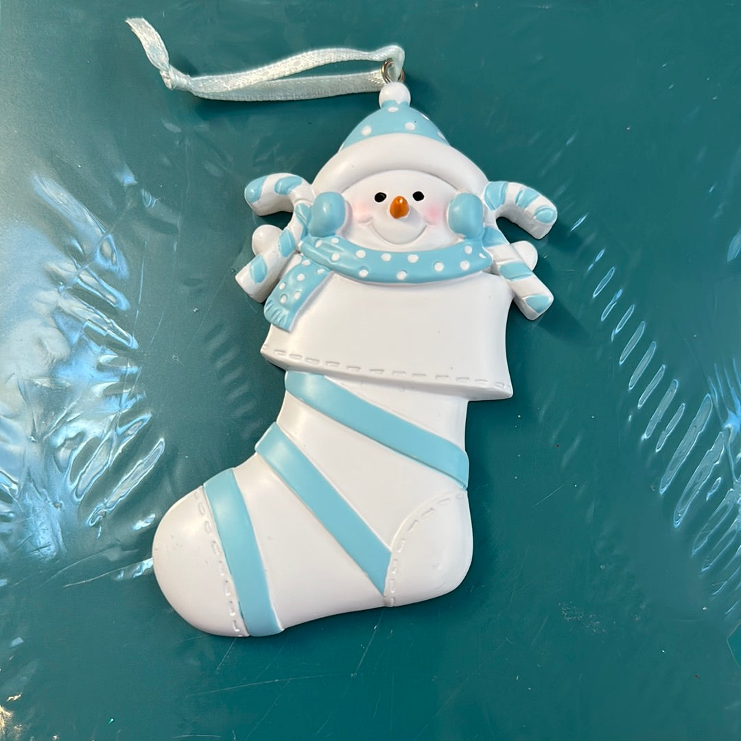 STOCKING-  Baby Christmas ornament