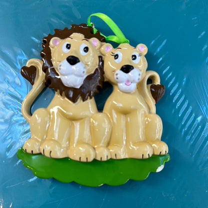 Lion  Family Christmas ornament