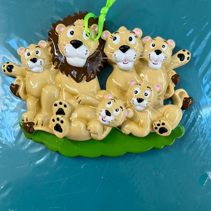 Lion  Family Christmas ornament