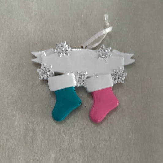 Couple  stocking Christmas Ornament