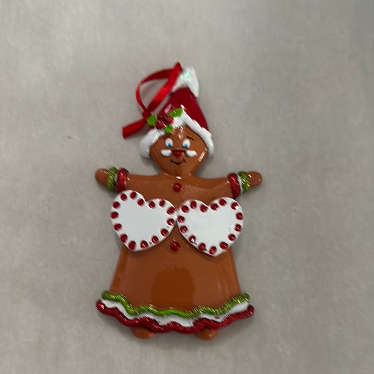 Gingerbread family Christmas  ornament t